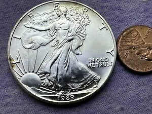 1989 �A�����J�� �V���o�[ �C�[�O�� 0.9999 �V���o�[ ���E���h 1 �h�� #AB04