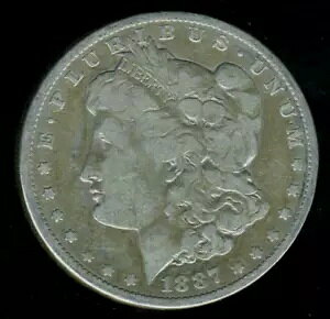 1887 PF ���[�K�� �h�� 100 �Z���g �A�����J 90% �V���o�[ $1 US NICE FINE �R�C�� #3600