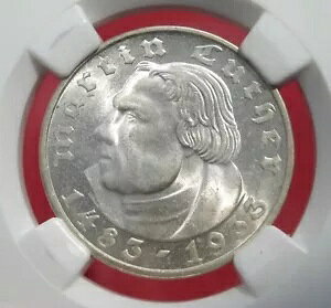 NGC MS-64 �i�`�X ���^�[ 1933-F 2 ���C�q�X�}�[�N �V���o�[ �R�C��-�h�C�c�� 3 �鍑������!!