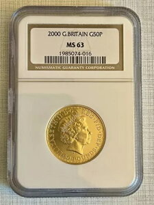 イギリス 2000 ブリタニア 50 ポンド 金貨 NGC MS63 SKU# 1574