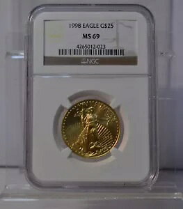 1998 $25 AJ S[h C[O NGC MS68 č 1/2 IX .9167 RC
