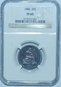 1882 NGC PR65 �v���[�t �X�g���C�N �V�[�e�b�h ���o�e�B �N�H�[�^�[