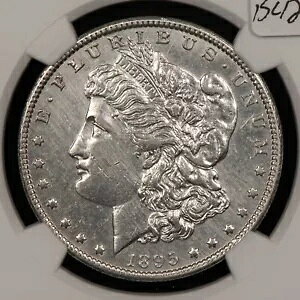 1895-O $1 モルガン シルバー ダラー - 魅力的なキー日付 - NGC AU Dets - SKU-B4286