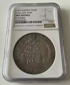 1695 オーストリア ターラー レオポルド I DAV 3245 ホール UNC の詳細は非常に魅力的です。