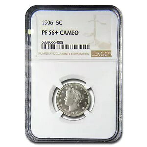 1906 ���o�e�B �w�b�h V �j�b�P�� PF-66 �J���I+ NGC