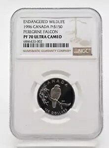 1996 �J�i�_�̐�Ŋ뜜�쐶�����n���u�T 1/2oz �v���`�i $150 NGC PF 70