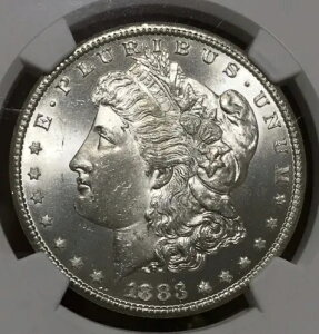 1883-CC NGC MS65 ���[�K�� �V���o�[ �h�� VAM-4 �Z�~ PL ���o�[�X BU ������
