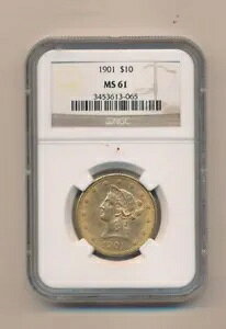 1901 $10 US  O[h NGC MS 61 $10  90%  15.47 O
