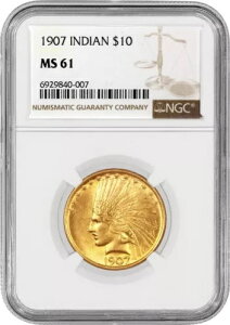 1907N $10 CfBA wbh C[O S[h NGC MS61 ʃRC
