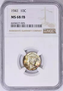 $3700 KCh: 1941 }[L[ _C NGC MS-68 FB(g[) bg #681 eLTXBV[[ GXe[g