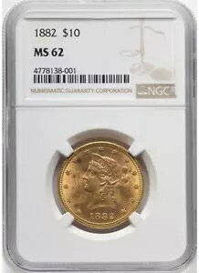1882 Eagle - ���b�g�[ $10 NGC MS62�A�i�C�X�g�[��