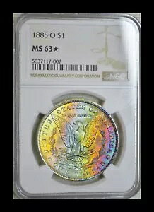 1885-O ���[�K�� �V���o�[ �_���[ NGC MS63�� **�����X�^�[ �g�[�� ���o�[�X!**