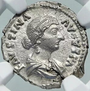 FAUSTINA II Jr �{���̌Ñネ�[�}��� MARCUS AURELIUS NGC MS i86052