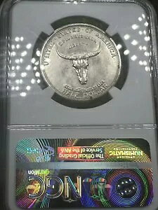 1935 50C �X�p�j�b�V�� �g���C�� �V���o�[ �L�O NGC MS-66