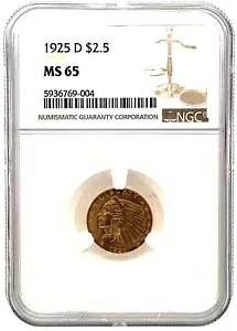 NGC MS 65 1925-D $2.50 hčCfBA{C[O