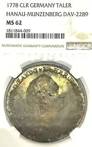 �h�C�c���B�n�[�i�E 1778 �^�[���[ �R�C�� �^�[���[ NGC MS 62 VZ/F.STG UNC DAV 2289 D VAR