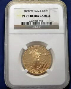 A 2008W S[h C[O v[t $25 ɃO[hꂽ PF70 ULTRA CAME0 NGC #C790