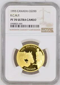 1993 Ji_ RCMP PF70 UCAJi_ $200 ݁ANGC RC
