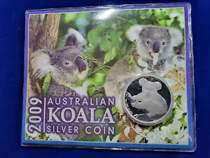 ?? 2009 �I�[�X�g�����A KOALA $1 AUD 1 �I���X .999 �V���o�[ �M�t�g �v���[���e�[�V���� �J�[�h ���A