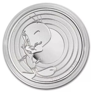 TWEETY LOONEY TUNES 2023 1�I���X �s���A�V���o�[ BU �R�C�� �J�v�Z������ - �T���A