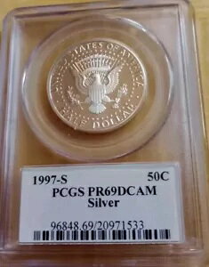 1997-S �V���o�[ 50C PCGS PR69DCAM �R�C��