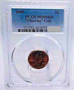 2000N 1ZguCheeriosvJ[Zg PCGS MS66RD COAJ[ht