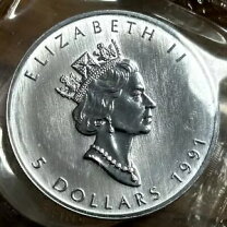 楽天市場】1991 メイプルリーフ金貨の通販