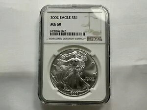 2002N AJ Vo[ C[O 1IX .999 NGC MS69