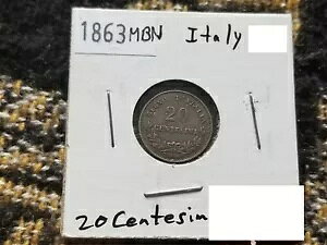 C^A 20 Centesimi 1863 