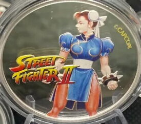 2021 FIJI ストリートファイターII チュン・リー カラー版 30周年記念 1オンス シルバー プルーフ