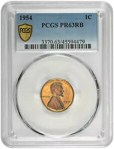 1954N v[t 1Zg J[ EB[g Zg PCGS PR 63 RB - g[jO
