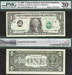 $1 1999 FRN AK^[tH[hG[ PCGS VF 30EPQ