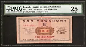 �|�[�����h 100 �h�� 1969 P:FX33 VF (25 PMG) �O���ב֏ؖ���