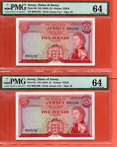 2X 1963 W[W QE II 5 |h .PMG64 A B961295/96