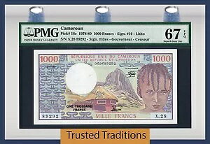 TT PK 16c 1978-80 �J�����[�� 1000 �t���� PMG 67 EPQ SUPERB GEM POPULATION 3