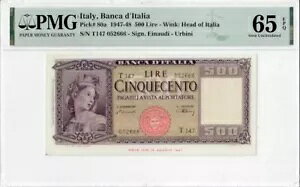 PMG 65 C^A 1947-1948  500  EPQ