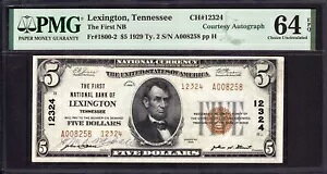 1929 T2 $5 ŏ̍  elV[BI[g LVg PMG 64 EPQ