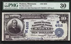 $10 1902 PB ~l\^Bfĩ}[`cEiVis CH 4916 PMG 30