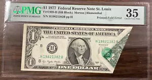 1977 $1 FRN PMG 35 FR #1909-H (HB ubN) ꂽ܂ڃG[ CHOICE VF