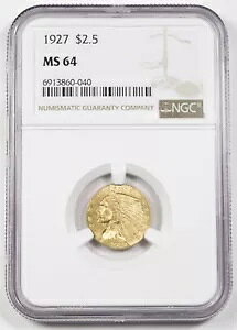 1927N $2.5 ($2 1/2) CfBAwbhNH[^[ C[O  NGC MS64 GEM BU