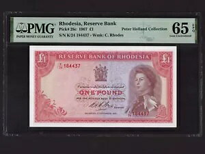 ���[�f�V�A:P-28c�A1 �|���h�A1967 * �N�C�[�� �G���U�x�X 2 �� * PMG �W�F�� UNC 65 EPQ *