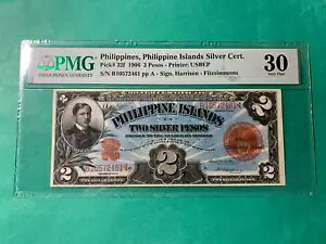 1906 �t�B���s�� �V���o�[�ؖ��� 2 �y�\ ���T�[�� ���B�O�� B10572461 P-32f PMG VF 30