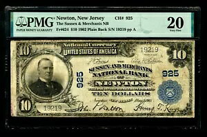 1902 N $10 TZbNXsj[gAj[W[W[Bv[ obN iVi Ch 925 PMG 20