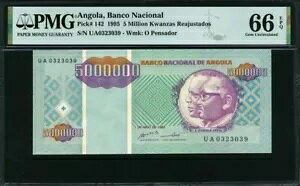 AS 1995A5000000 NUX AWX^hXA5,000,000 P142APMG 66 EPQ GEM UNC