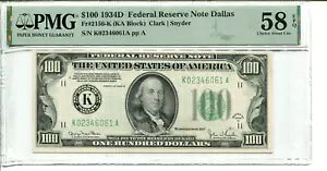 Fr 2156-K 1934D $100 �A�M�������x PMG 58 EPQ �����ʂɊւ���I��