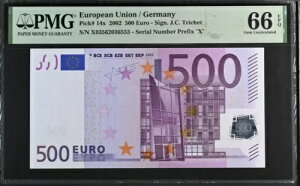 GEM UNC 500 ���[�� �h�C�c ���B�A�� 2002 �g���V�F 14x R009C3 PMG 66EPQ