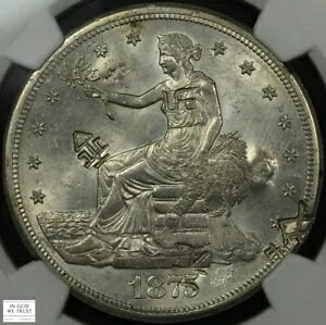 1875 S `bv}[NfՋh $1 NGC MS UNC ڍ - `bv}[N