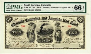 1873N $10 TEXJCiBS PMG Gem Unc.66 EPQ - Am[g!