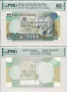 First Trust Bank Ireland - �m�[�U�� 100 �|���h ND(1996-98) PMG 65EPQ 3 ��