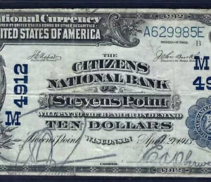 ???? WI 1902 $10 ??�E�B�X�R���V���B�X�e�B�[�u���X�|�C���g?? PMG VF 25 ���荢��!